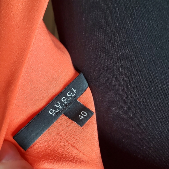 Gucci Tiered Colorblock Silk Dress - Picture 5 of 7